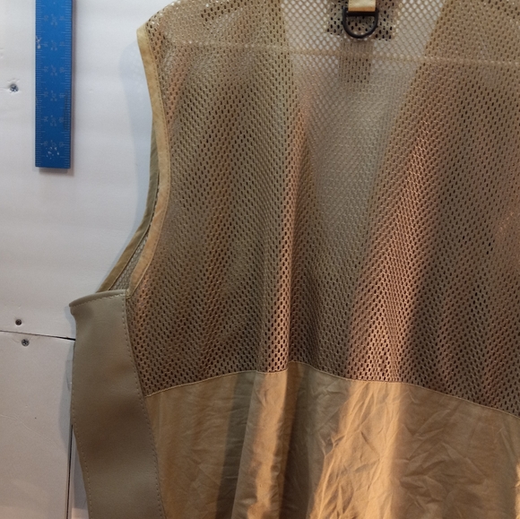 Bass Outdoor America Mesh Ammo Tactical Hunting Hiking Beige L/XL Fishing Vest - Picture 7 of 16